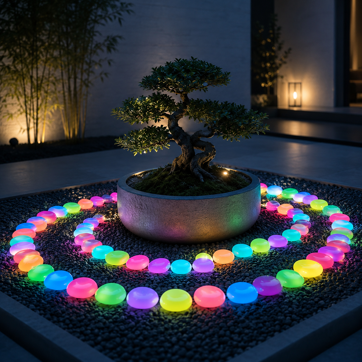 Luminous pebbles, with a diameter of 1 cm, suitable for garden paths, fish tanks, courtyards, lawns, and starry sky lighting.-YAO
