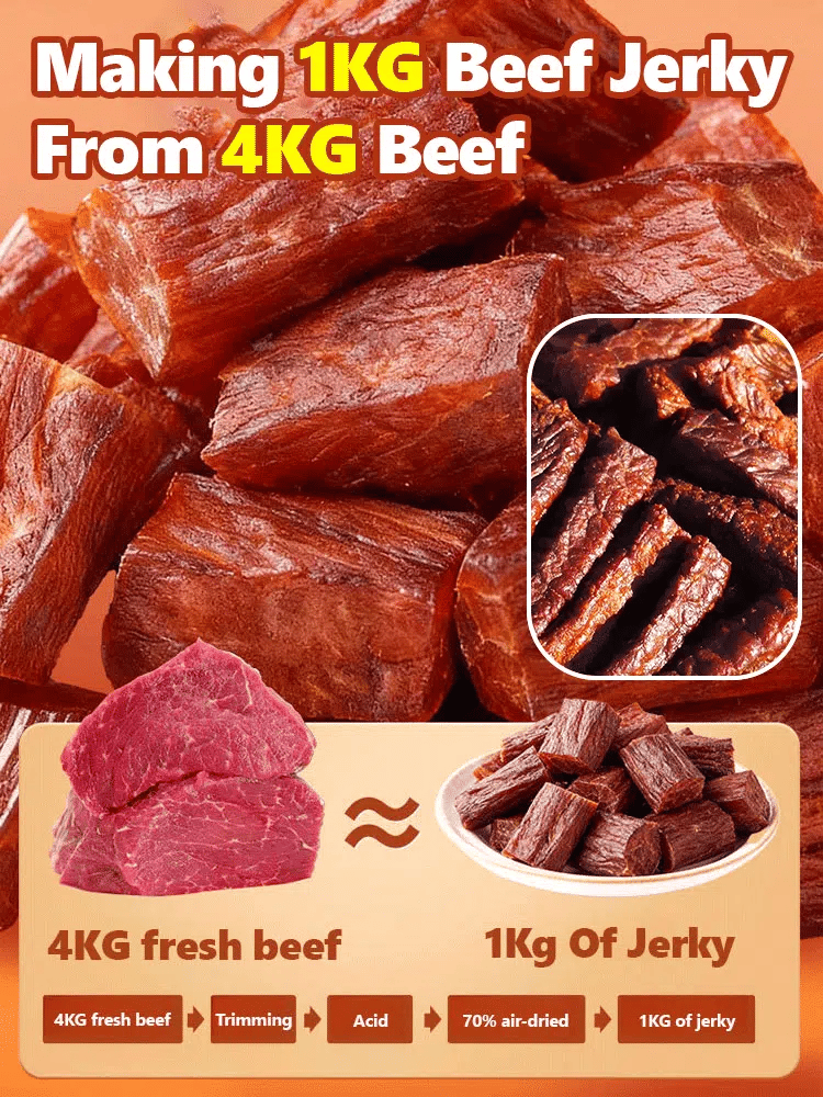 Add high-protein pure beef jerky-YAO