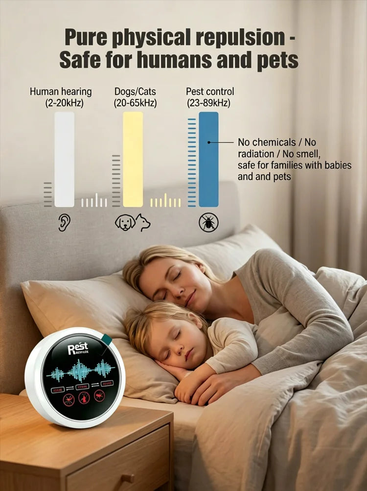 Fully automatic ultrasonic intelligent rodent and insect repellent-YAO