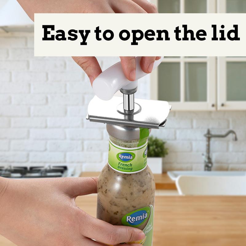 2-Pack Stainless Steel Jar Opener – Effortless Lid Remover for Seniors & Weak Hands | Non-Slip Grip Kitchen Gadget-RH