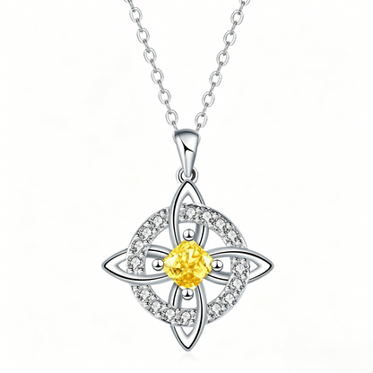 Hecate Birthstone Witch Knot Necklace – Symbolic Protection Pendant for Women-RH