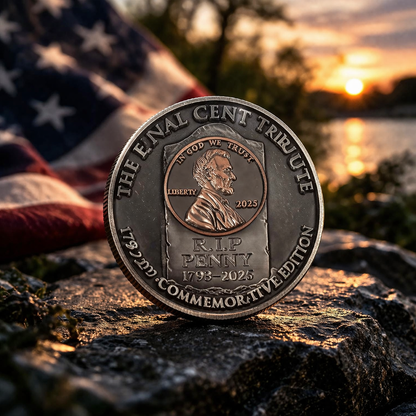 The Last Penny Commemorative Challenge Coin – Final Cent Tribute 1793–2025 Limited Edition-YAO
