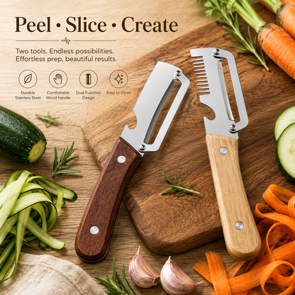 2-Piece Multifunctional Vegetable Peeler Set-save both time and labour-YAO