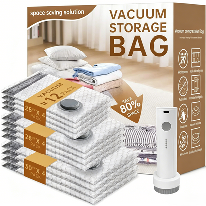 Travel Vacuum Storage Bags with Rechargeable Pump-RH