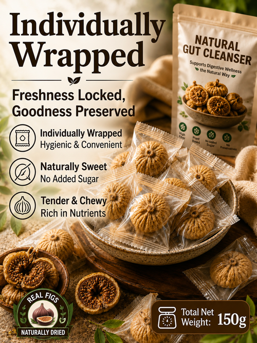 Natural Sun-Dried Figs – Sweet & Chewy Healthy Fruit Snack-YAO