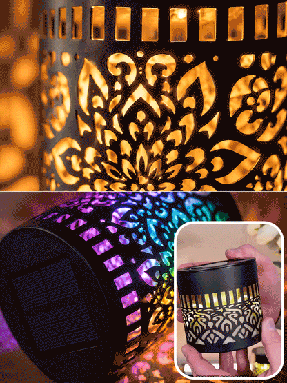 Solar Mandala Fence Lights, Outdoor Wall Decor-YAO
