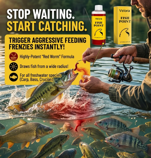 Concentrated Fish Attractant Liquid – Fast-Acting Red Worm Bait Additive for Freshwater Fishing, Enhances Scent & Improves Bite Response (100ml)-YAO