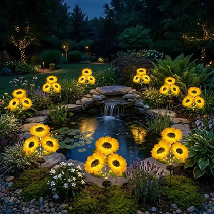 🔥Hot Sale 49% off🌟🌻 2026 UPGRADED Solar Sunflowers – Hyper-Realistic Petals, Stunning Shadow Projections & Dusk-to-Dawn Garden Mag-YAO