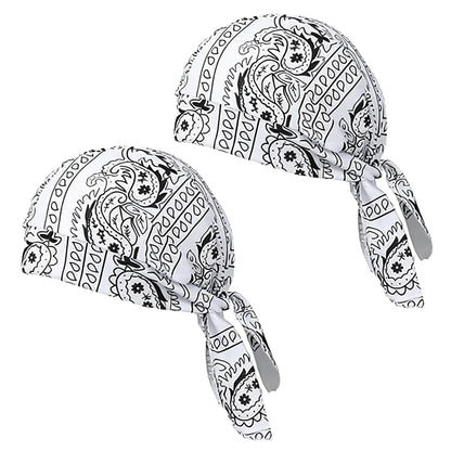 Premium Paisley Cooling Headscarf Cap - Lightweight Pirate Helmet Liner-RH