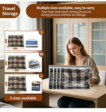 Travel Vacuum Storage Bags with Rechargeable Pump-RH