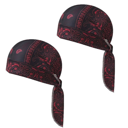 Premium Paisley Cooling Headscarf Cap - Lightweight Pirate Helmet Liner-RH