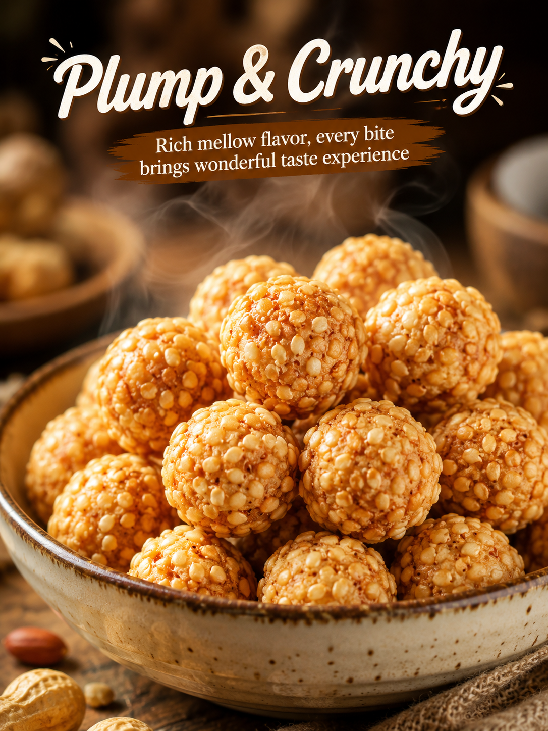 Sesame Coated Yam Peanuts. Original Flavor-YAO