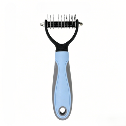 Universal Pet Grooming Comb – Double-Sided Stainless Steel Dematting & Shedding Tool for Dogs & Cats, Tangle-Free Coat Care-RH
