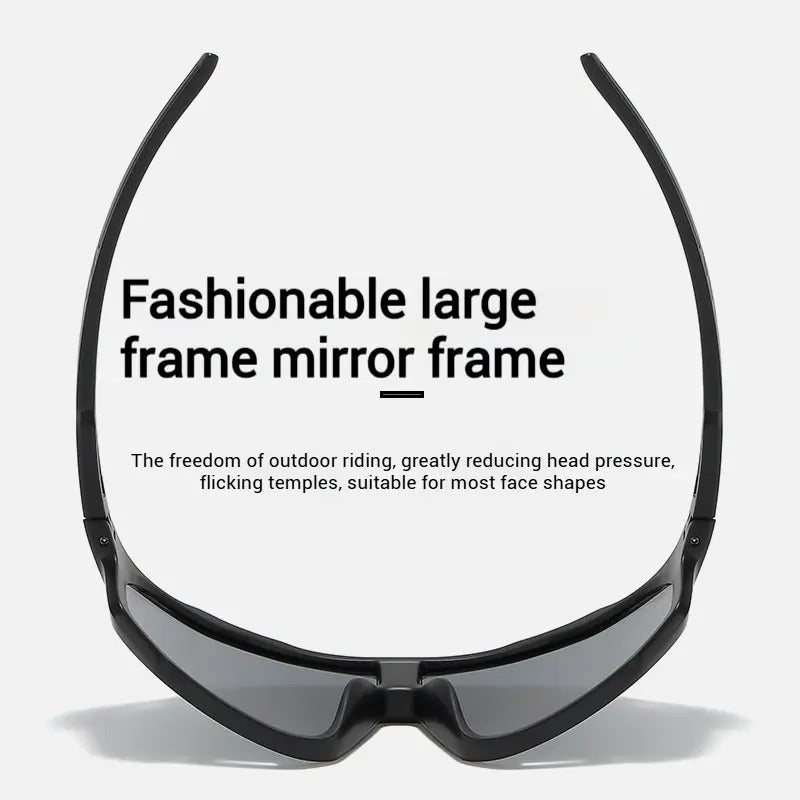 UV Adaptive Photochromic Sunglasses – Windproof Sports Eyewear for Cycling, Hiking, Running & Day-to-Night Protection-RH