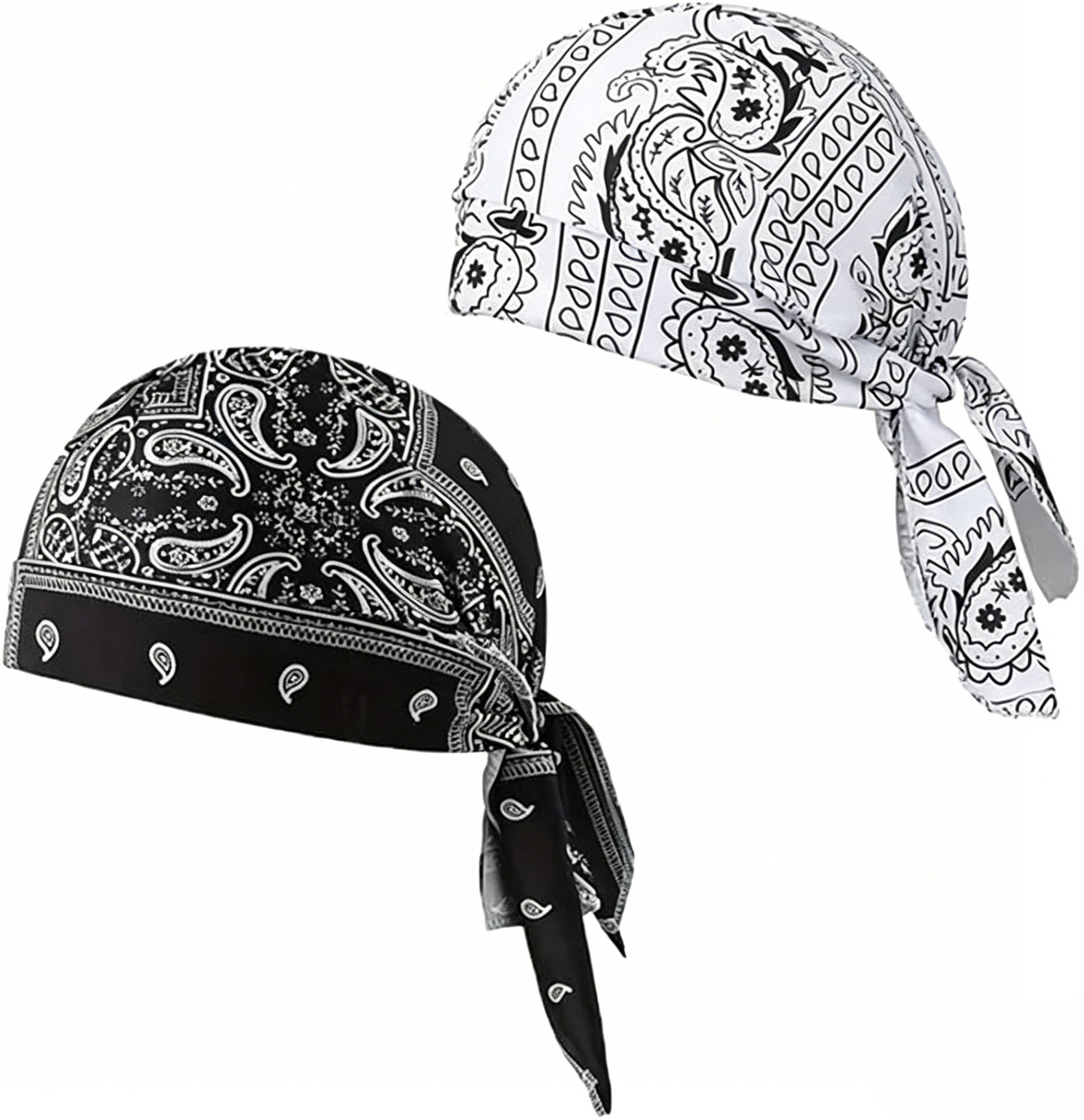 Premium Paisley Cooling Headscarf Cap - Lightweight Pirate Helmet Liner-RH