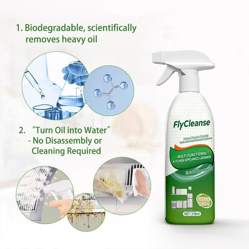 FlyCleanse Kitchen Grease Cleaner Spray – Spray Away Kitchen Grease Fast-RH