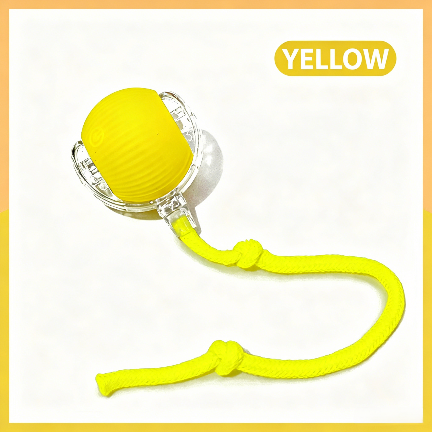 Interactive Pet Teaser Ball – USB Rechargeable Rolling Cat & Dog Toy with Sound & Light for Indoor Play, Anti-Boredom & Exercise-RH