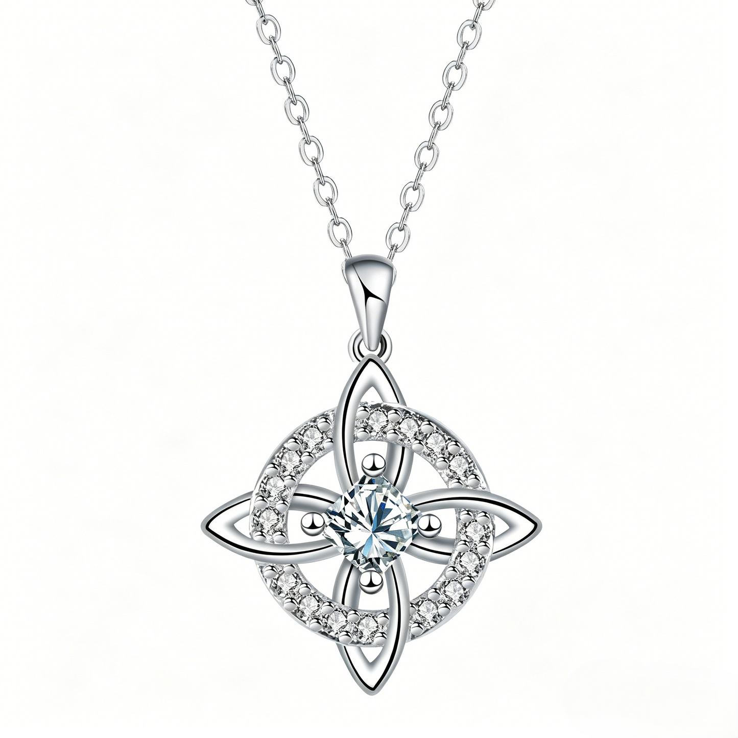 Hecate Birthstone Witch Knot Necklace – Symbolic Protection Pendant for Women-RH