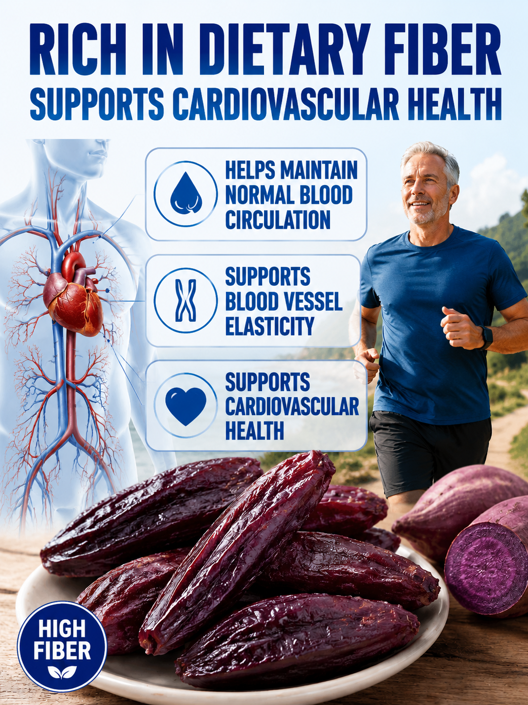 Healthy Low Fat Purple Sweet Potato Snack-YAO