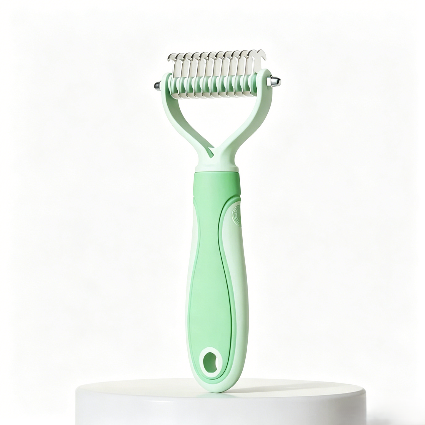 Universal Pet Grooming Comb – Double-Sided Stainless Steel Dematting & Shedding Tool for Dogs & Cats, Tangle-Free Coat Care-RH