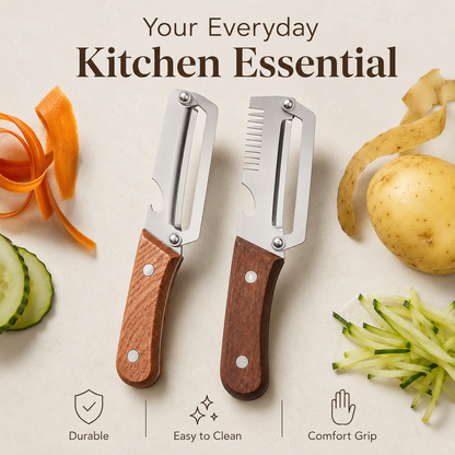 2-Piece Multifunctional Vegetable Peeler Set-save both time and labour-YAO