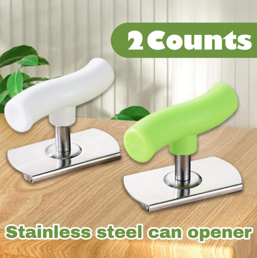 2-Pack Stainless Steel Jar Opener – Effortless Lid Remover for Seniors & Weak Hands | Non-Slip Grip Kitchen Gadget-RH