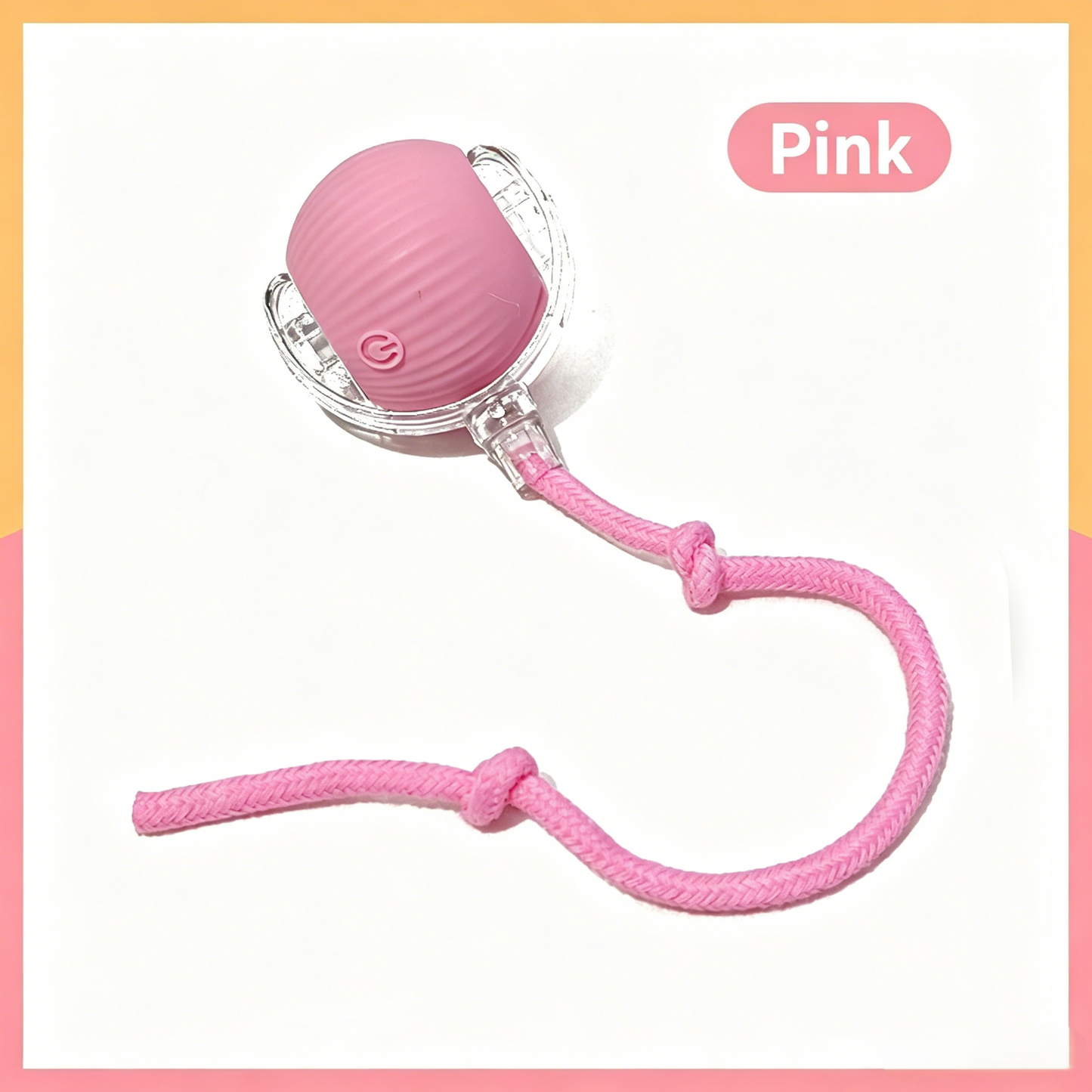Interactive Pet Teaser Ball – USB Rechargeable Rolling Cat & Dog Toy with Sound & Light for Indoor Play, Anti-Boredom & Exercise-RH