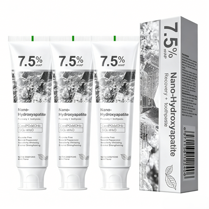 7.5% Nano-Hydroxyapatite Toothpaste-Fluoride-Free | Enamel Repair & Gentle Whitening for Sensitive Teeth-RH