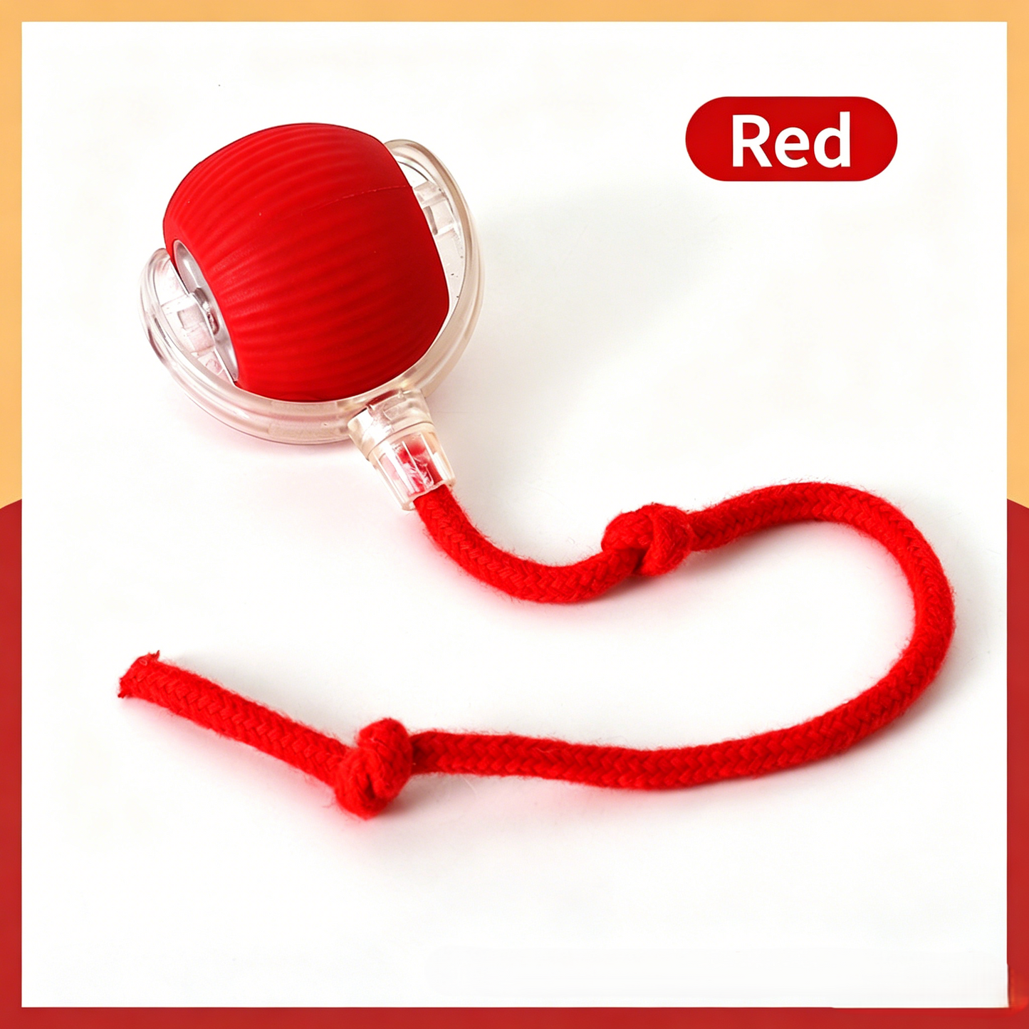Interactive Pet Teaser Ball – USB Rechargeable Rolling Cat & Dog Toy with Sound & Light for Indoor Play, Anti-Boredom & Exercise-RH