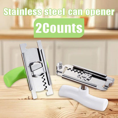 2-Pack Stainless Steel Jar Opener – Effortless Lid Remover for Seniors & Weak Hands | Non-Slip Grip Kitchen Gadget-RH