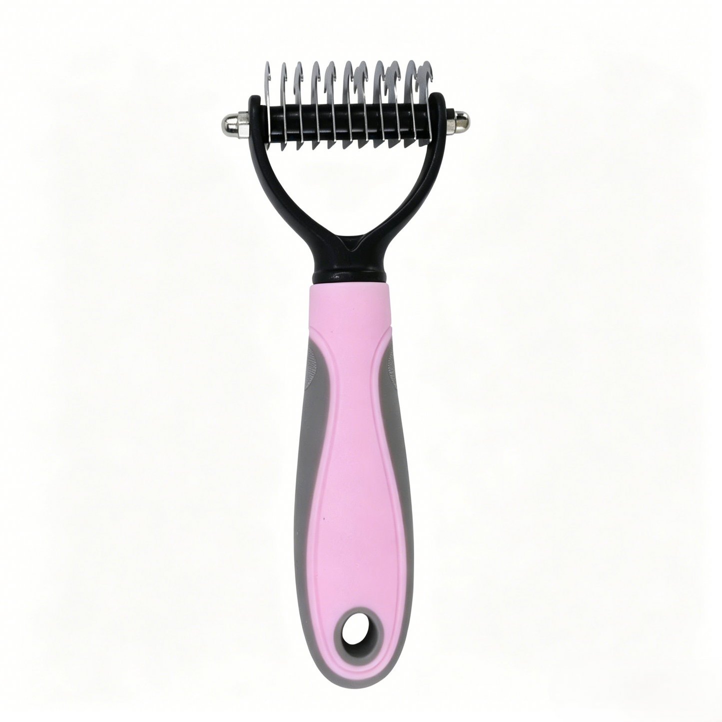 Universal Pet Grooming Comb – Double-Sided Stainless Steel Dematting & Shedding Tool for Dogs & Cats, Tangle-Free Coat Care-RH