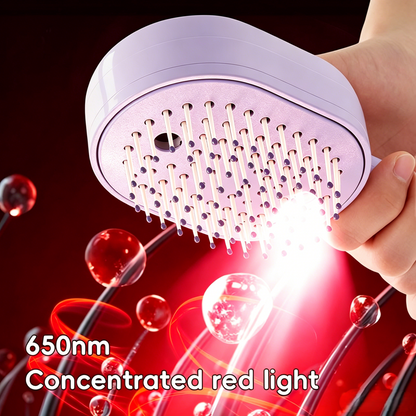 Electric Spray Air Cushion Massage Comb | Self-Cleaning Anti-Tangle | Essential Oil Mist Hair Care Comb | Anti-Static Volumizing Aromatherapy Comb-RH