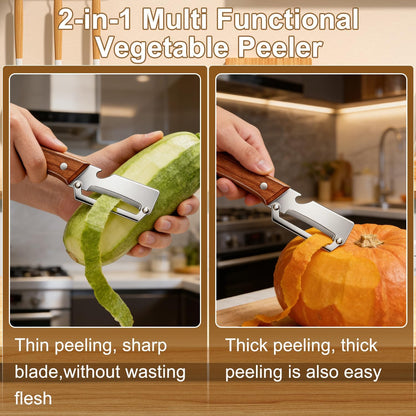 2-Piece Multifunctional Vegetable Peeler Set-save both time and labour-YAO