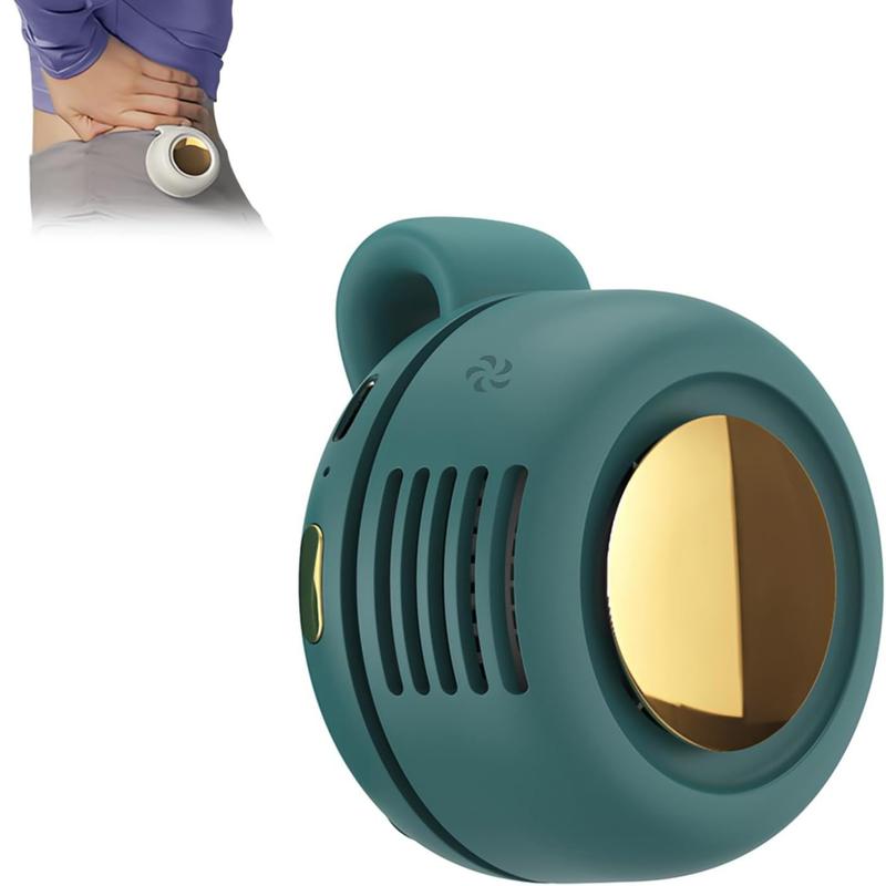 Mini Bladeless Turbo Fan – Portable Rechargeable Hands-Free Waist Fan with 3-Speed Cooling & Quiet Airflow for Summer Travel & Outdoor Activities-RH