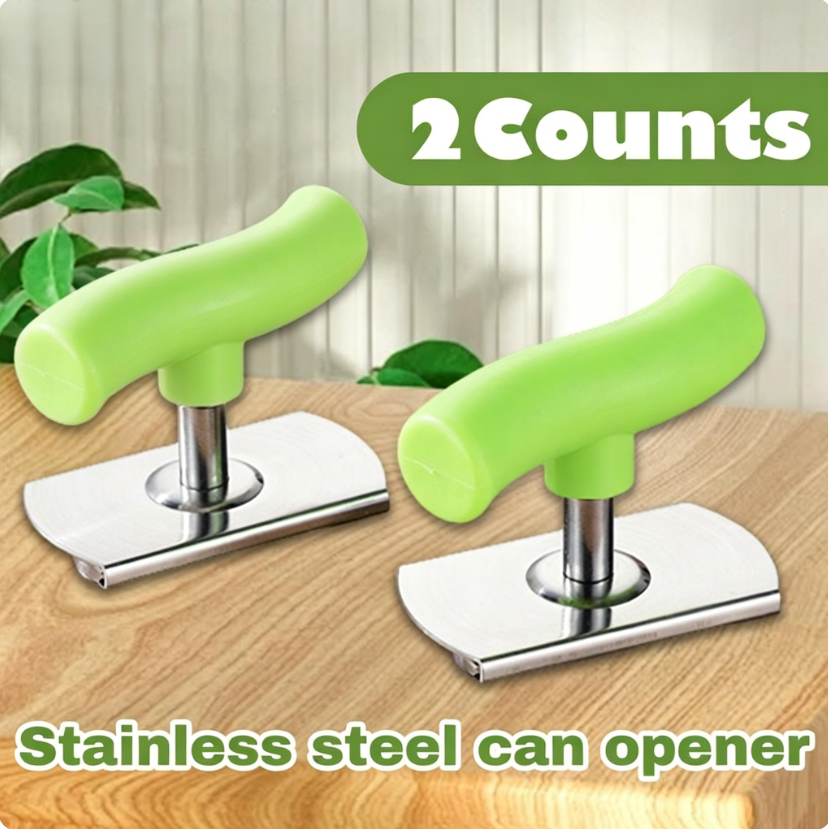 2-Pack Stainless Steel Jar Opener – Effortless Lid Remover for Seniors & Weak Hands | Non-Slip Grip Kitchen Gadget-RH