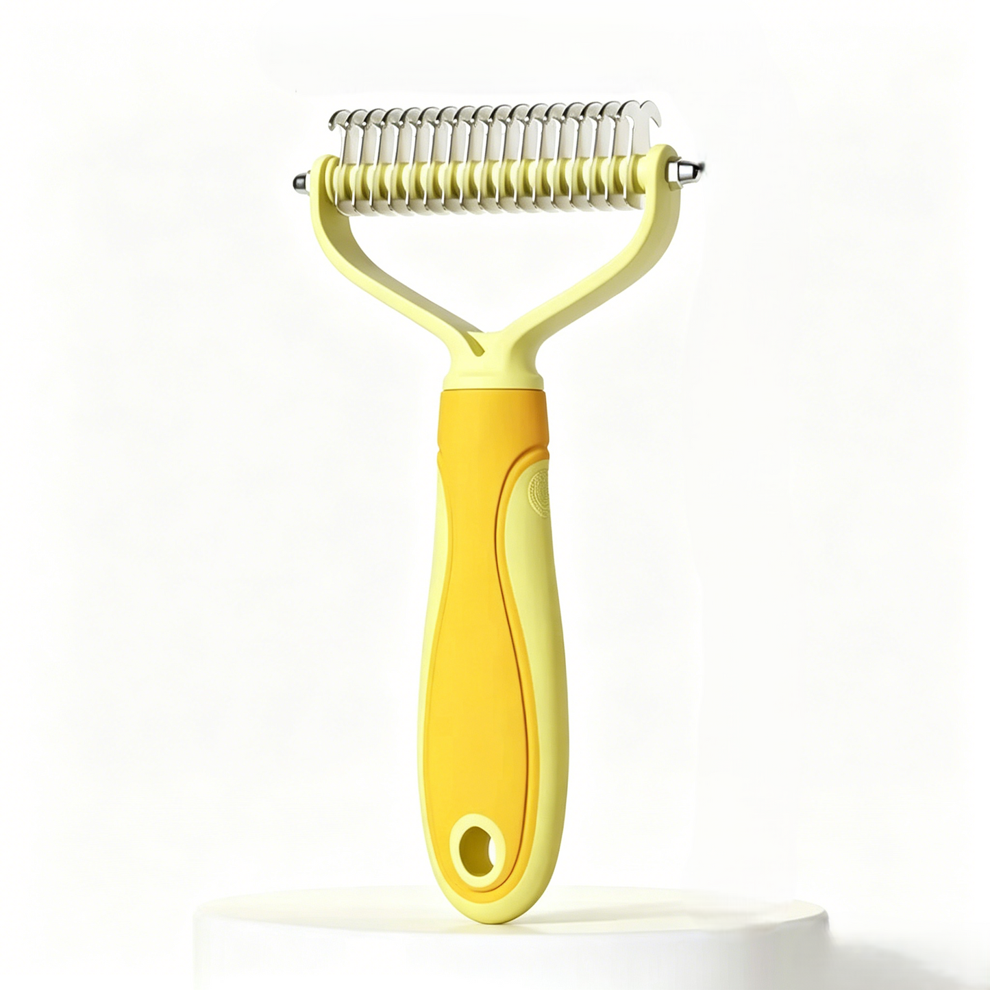 Universal Pet Grooming Comb – Double-Sided Stainless Steel Dematting & Shedding Tool for Dogs & Cats, Tangle-Free Coat Care-RH