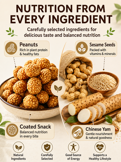 Sesame Coated Yam Peanuts. Original Flavor-YAO