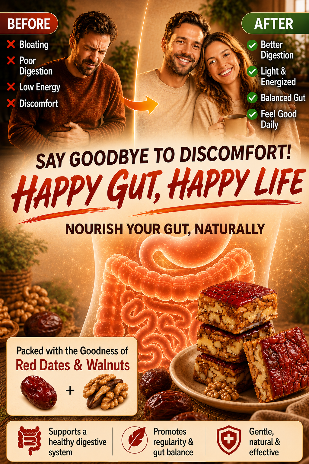 Premium Jujube Walnut Snack Bars-YAO