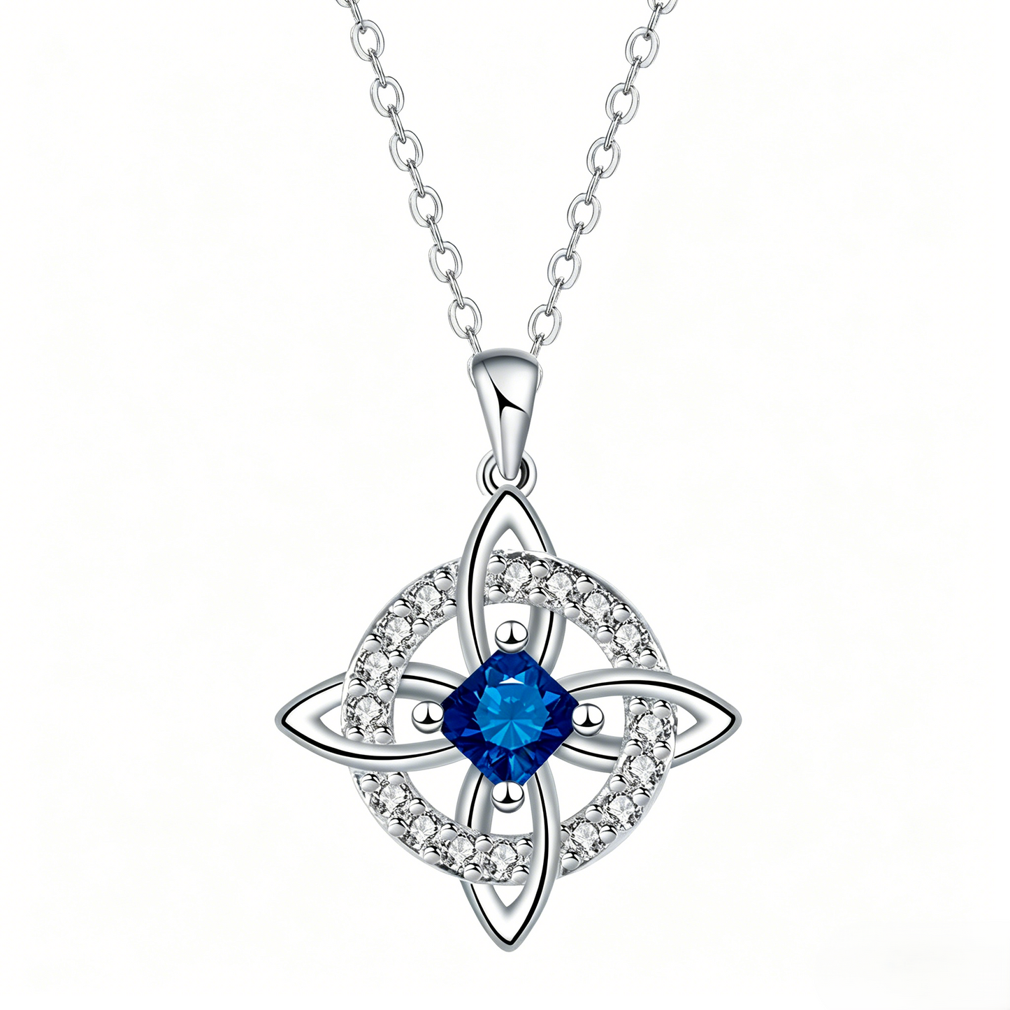 Hecate Birthstone Witch Knot Necklace – Symbolic Protection Pendant for Women-RH