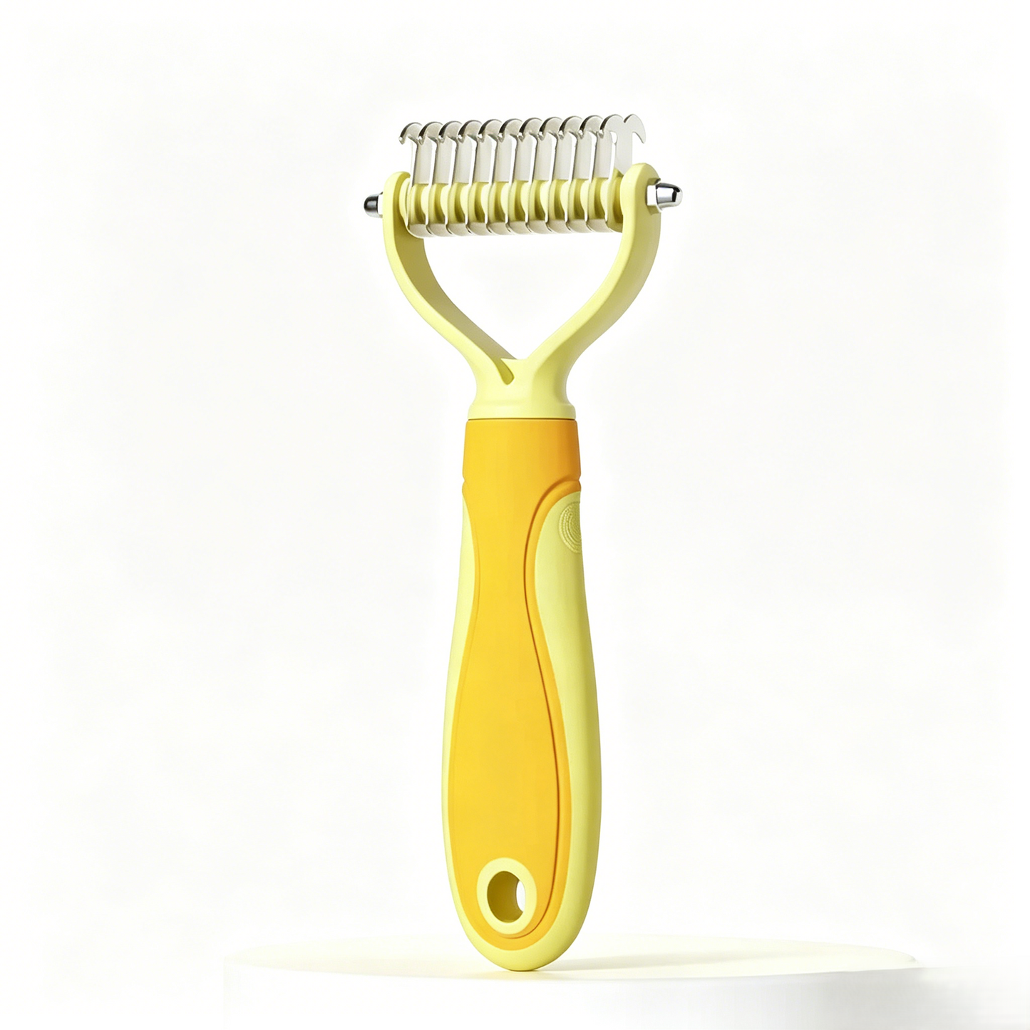 Universal Pet Grooming Comb – Double-Sided Stainless Steel Dematting & Shedding Tool for Dogs & Cats, Tangle-Free Coat Care-RH