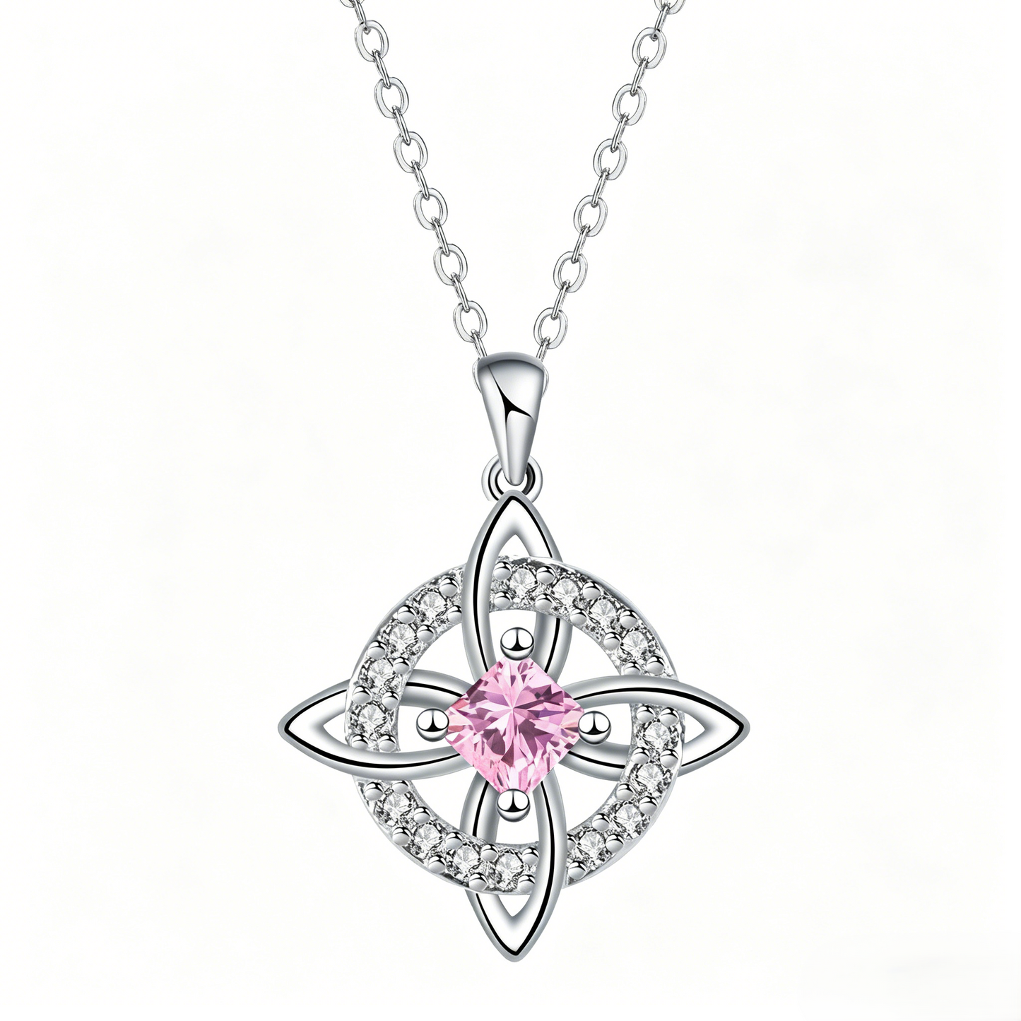 Hecate Birthstone Witch Knot Necklace – Symbolic Protection Pendant for Women-RH