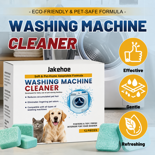 Eco-Friendly Washing Machine Cleaner Tablets – Deep Clean Washer Odors, Residue & Pet Hair Buildup-RH