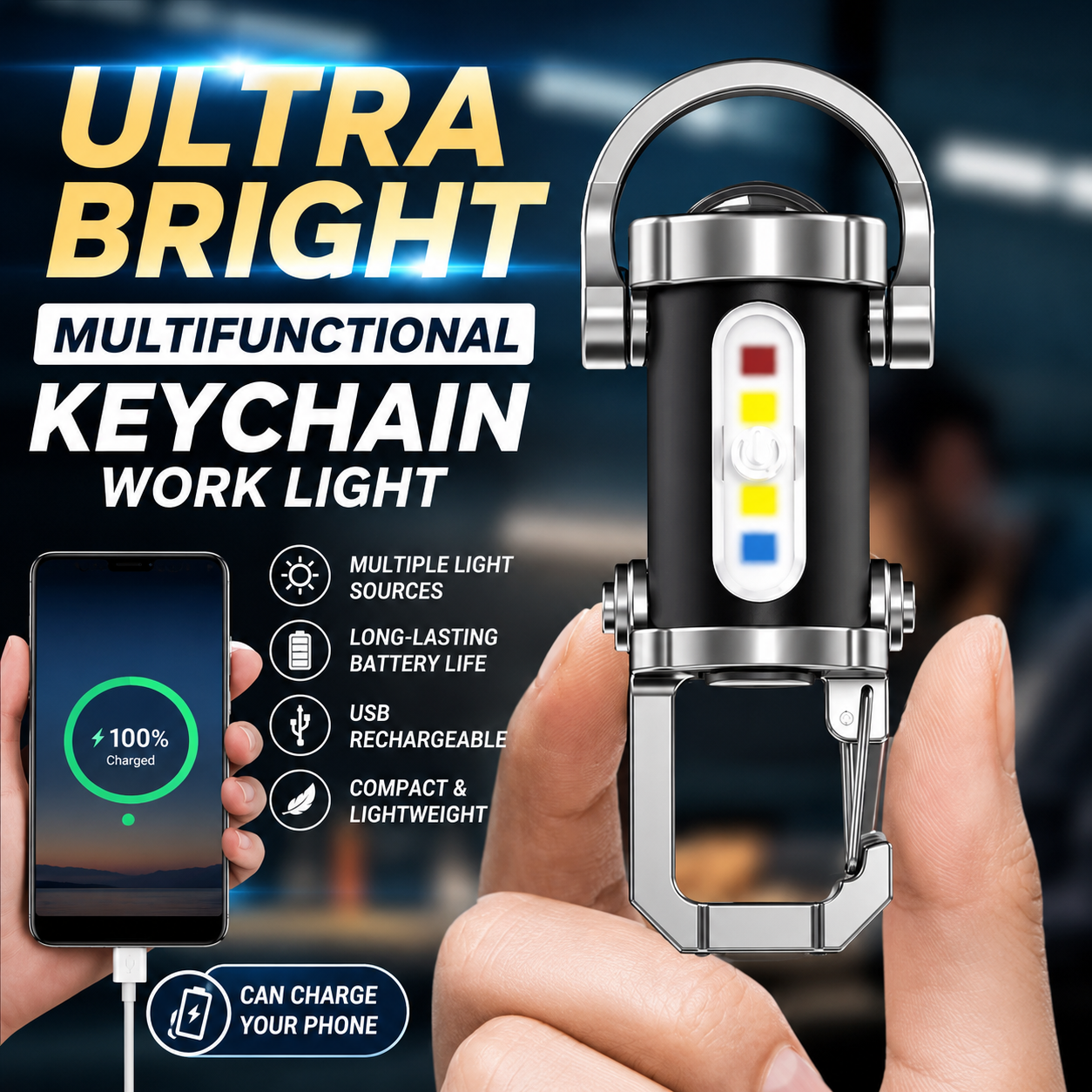 【2026】Ultra-Bright Mini Keychain Flashlight 🔦-RH