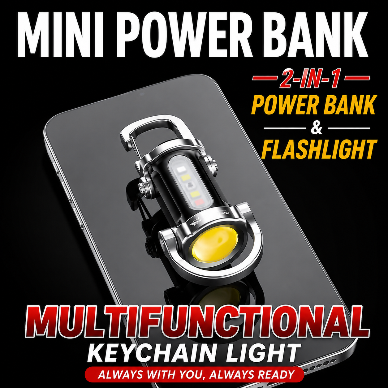 【2026】Ultra-Bright Mini Keychain Flashlight 🔦-RH