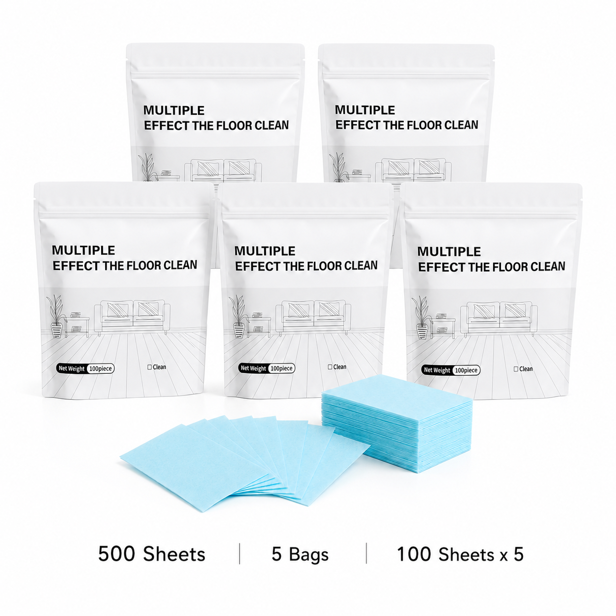 5 Bags / 500 Sheets save 51% OFF