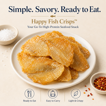 Happy Fish Crisps™ – A Light, Crispy & High-Protein Seafood Snack Made for Every Craving-YAO