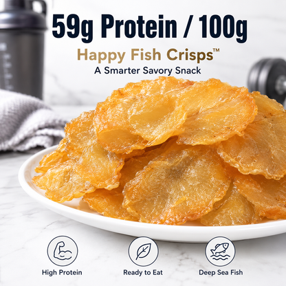 Happy Fish Crisps™ – A Light, Crispy & High-Protein Seafood Snack Made for Every Craving-YAO