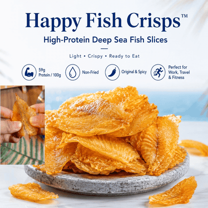 Happy Fish Crisps™ – A Light, Crispy & High-Protein Seafood Snack Made for Every Craving-YAO