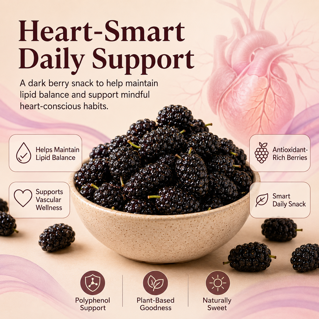 Dried Mulberries – Nourish Liver & Kidney, Darken Hair, Perfect for Night Owls-YAO