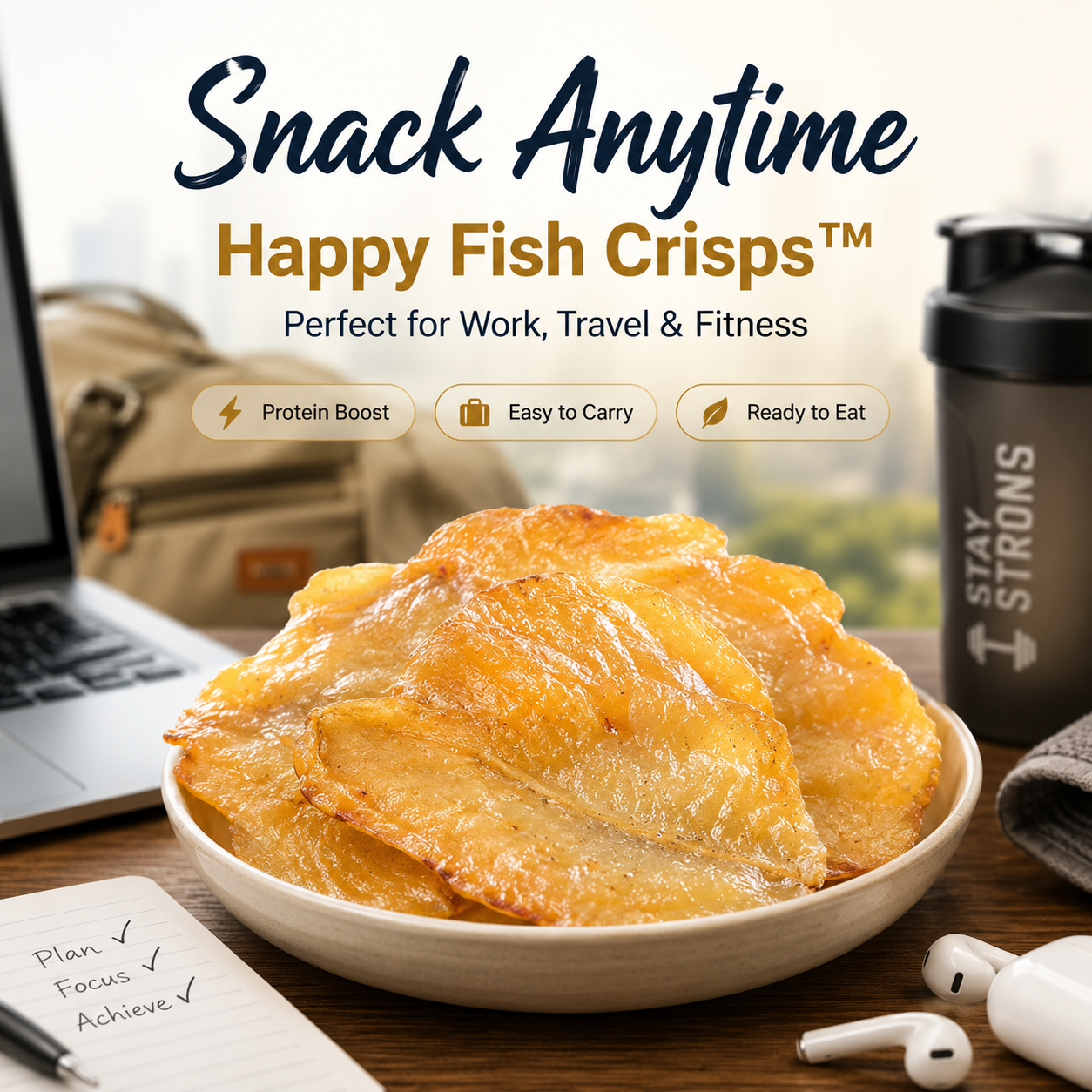 Happy Fish Crisps™ – A Light, Crispy & High-Protein Seafood Snack Made for Every Craving-YAO